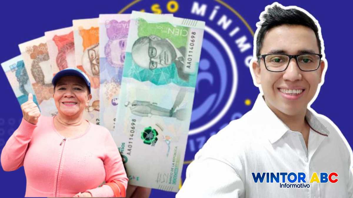 Imagen de WINTOR ABC, mujer feliz por recibir Ingreso Mínimo Garantizado en 2024, dinero colombiano