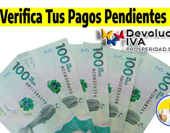 Titulo de la imagen, Verifica Tus Pagos Pendientes, logo d Devolución de IVA, cinco billetes de cien mil pesos colombianos y el logo de Wintor ABC.